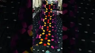 White Dupatta Pink Tie Dye Colour Satisfying Art 🎨😍