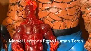 Marvel Legends Retro Human Torch Review 