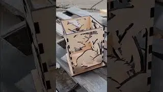 Super cool tea light box made from wood and acrylic! Unleash your creativity with Rabbit Laser USA!