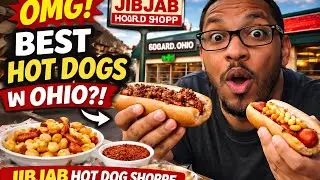 I Tried JibJab Hot Dog Shoppe in Girard, Ohio 🌭 | Ultimate Mukbang Reaction