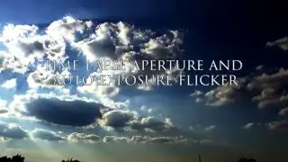 Demonstration of time lapse aperture or auto exposure flicker
