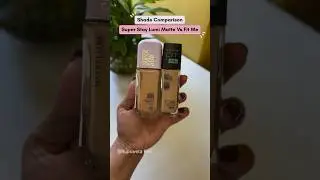 Maybelline Super Stay Lumi Matte vs Fit Me 128 | #youtubeshorts #maybelline #review #glowingskin
