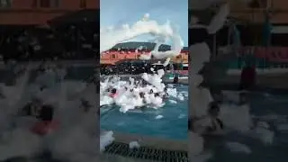 Mesin Mandi Busa (Foam Party Machine) untuk di kolam renang ataupun waterpark