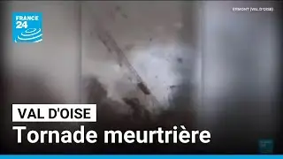 Val-d'Oise : une tornade renverse trois grues et fait un mort &bull; FRANCE 24