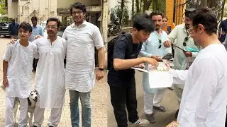 Aamir Khan EID Celebration With His Sons Junaid And Azad Rao Khan, Meets Fans Outside His House