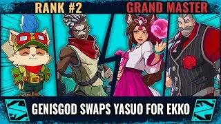 GenisGod swaps yasuo for ekko &ndash; [Rank #2] Ekko Teemo VS Ahri Braum [Grand Master] | 2XKO