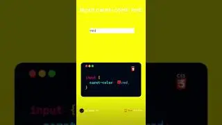 CSS Input caret color | | HTML CSS Tutorial #css #coding_td