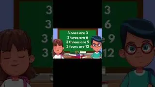 Table of 3! Learning is Fun! #nurseryrhymes #learningpoem #kidseducation #tableof3 #kidssong #kids