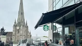 Walking through Birmingham New Street | Rainy Day City Sounds 🚶🌧️