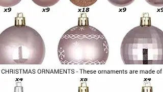 Rose Gold Ornaments | Amazon Review Search | Christmas