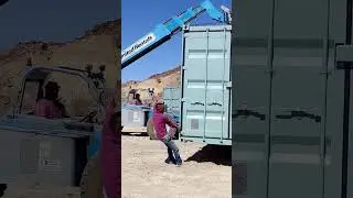 Lifting a Container with a Telehandler