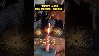 Fire + Iron Powder Reaction ⚡⚡ Spark Rain Science Experiment #ScienceShorts #shorts #mostpopular