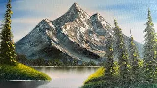 Time lapse-mountain painting for beginner and intermediate artists