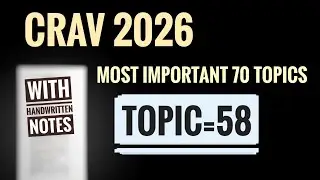 Crav 2026 most important 70 Topics [TOPIC=58]