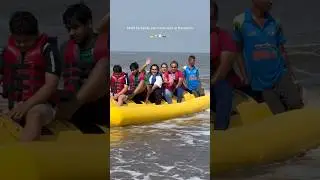 POV: Your Family Drags You on a Banana Ride | Alibaug Diaries #shorts #travel #fun #alibaug #beach