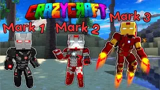 BECOMING Iron Man! Minecraft Crazy Craft
