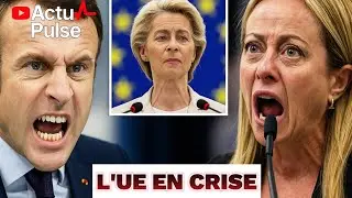🟠🟣Macron et Meloni s&rsquo;affrontent &ndash; Bruxelles explose, Von der Leyen d&eacute;pass&eacute;e