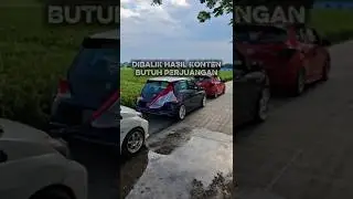 Demi sebuah konten #komunitasmobil #automobile #brio #mobilbrio