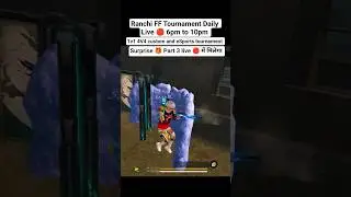 Welcome to Ranchi FF tournament 1v1 4V4 custom and eSports tournament #freefire #yt