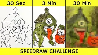 Drawing LA CASA BOO in 30 sec, 3 min, and 30 min | Italian Brainrot | Fendraw