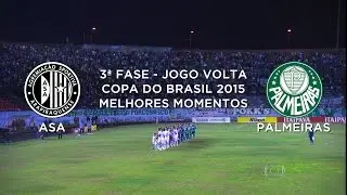 Melhores Momentos - Asa-AL 0 x 1 Palmeiras-SP - Copa do Brasil - 15/07/2015