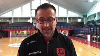 Scrimmage Imola-RivieraBanca Basket Rimini, post partita con Coach Mattia Ferrari