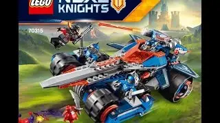 LEGO NexoKnights Clay's Rumble Blade 70315 Instructions DIY Instructions Nexo Knights
