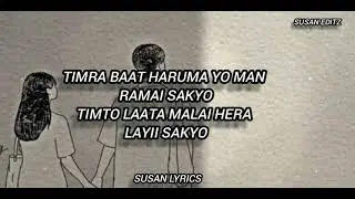 Mero Manama -samir shrestha|karaoke|with lyrics|edit by Susan music