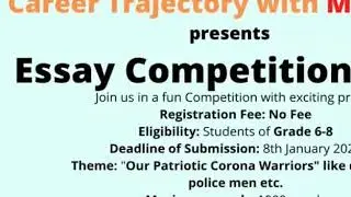 National Essay writing competition 2021