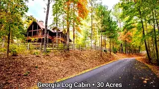Georgia Log Cabins For Sale | 30 Acres | Waterfront Property | Georgia Real Estate | Rare Gem