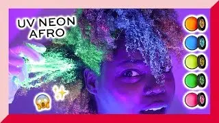 REVOLUTION | UV AFRO USING NEON HAIR MAKEUP