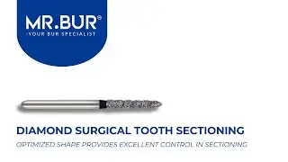 ISO OS879KL Diamond Surgical Series Tooth Sectioning Diamond Bur FG | MR.BUR