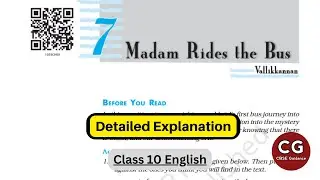 In-Depth Study of 'Madam Rides the Bus' 🚌 for Class 10