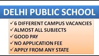 TGT PGT PRT Non Teaching Recruitment Notifications| Almost All Subjects in 6 Campuses | No Fee