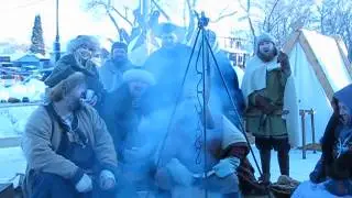 FOOD EDMONTON - Odin's Ravens Vikings perform at the Deep Freeze Festival.