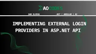 DAO Codes: Implementing an External Provider Authentication | Livestream VOD