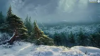 🔴  Blizzard and Howling Winds &ndash; Winter Storm Ambience for Sleeping, Relaxation, and Studying