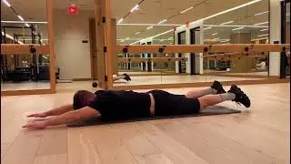 Superman Exercise - side angle