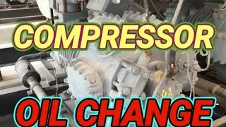 How to change semi hermetic compressor oil#l   semi hermetic compressor me oil kaha charging kare ..