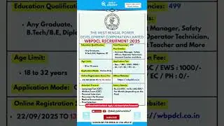 New WBPDCL Recruitment 2025 | 499 + 209 Mining & Engineering Posts | #DailyJobHunt