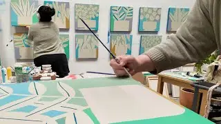 12 Paintings, 4 Months - Behind The Scenes Studio Vlog, Start To Finish (Quiet Vlog)