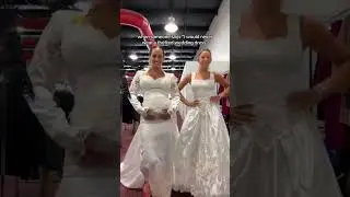 We love a thrifted wedding dress #weddingdress #thrifting