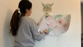 How to install a large fabric wall decal | Shenasi Concept