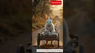Brave Rabbit Rescues Injured Cat &ndash; A Heartwarming Friendship!#animals #rabbit #animalrescue