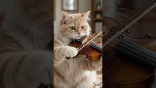 🎻 Graceful Strings in Motion, A Little Animal&rsquo;s Elegant Violin Moment | 弦音流轉的優雅時刻 可愛小動物的小提琴演奏 🐾🎻