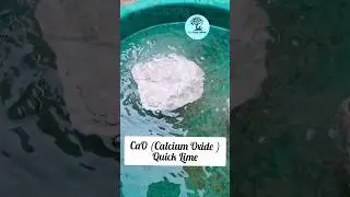 Calcium Oxide (CaO) Experiment . what is Quick Lime? Slaked lime? #Quicklime #experiment #science