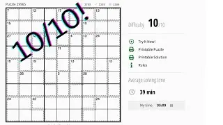 Breezing Through The Hardest Puzzle Class of Daily Killer Sudoku!