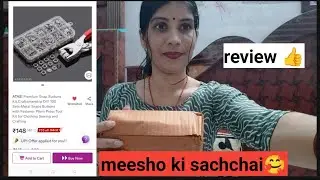 Snap button kit review meesho|snap button kit with hand pressure pliers #silai#dress#missborasi 