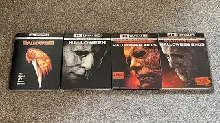 Halloween 4-Films 4K Ultra HD Blu-ray Unboxing | 1978 2018 Kills Ends