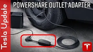 Tesla Powershare Outlet Adapter First Use!